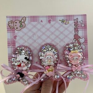 Pink Hair-clip Bundle! 3 pc